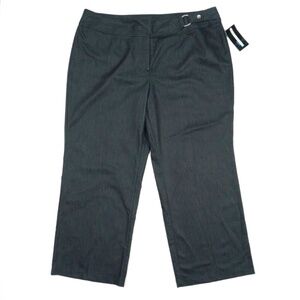 Requirements Woman Plus Size Pants Trousers 24W Black Casual Stretchy NWT